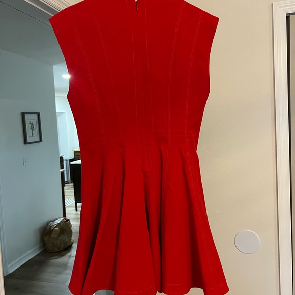 Zara Vibrant Red Mini Dress - Picture 3 of 5